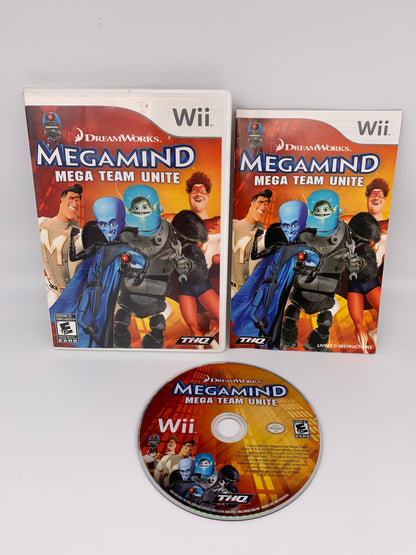 PiXEL-RETRO.COM : NINTENDO WII MEGAMIND MEGA TEAM UNITE GAME BOX MANUAL NTSC