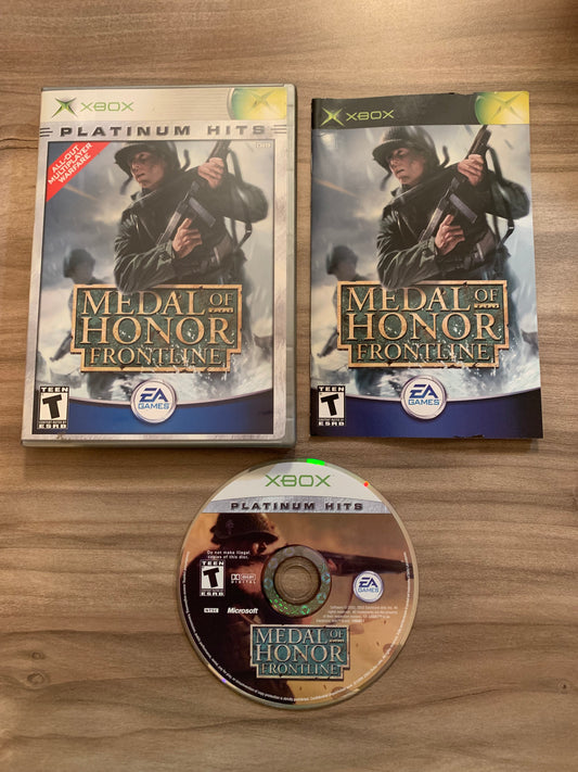 PiXEL-RETRO.COM : MICROSOFT XBOX COMPLETE CIB BOX MANUAL GAME NTSC MEDAL OF HONOR FRONTLINE