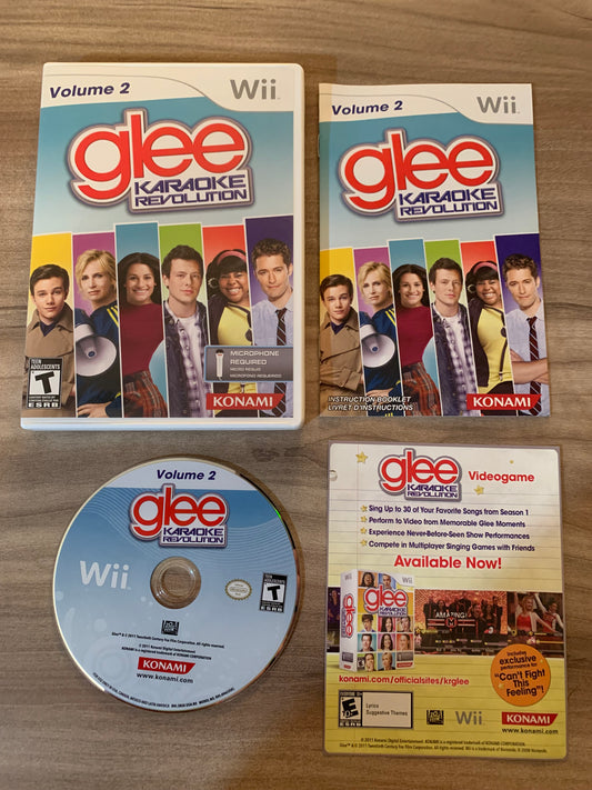 PiXEL-RETRO.COM : NINTENDO WII COMPLET CIB BOX MANUAL GAME NTSC GLEE KARAOKE REVOLUTION VOLUME 2