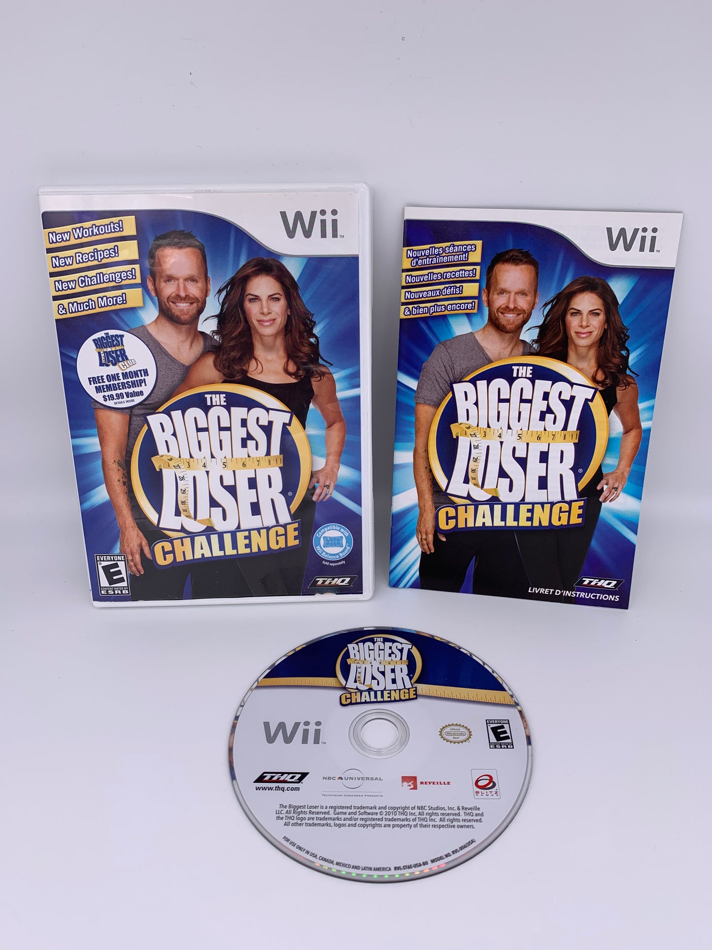 PiXEL-RETRO.COM : NINTENDO WII COMPLET CIB BOX MANUAL GAME NTSC THE BIGGEST LOSER CHALLENGE