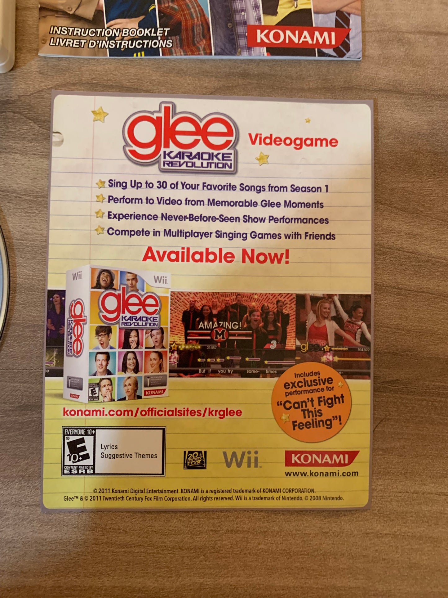 NiNTENDO Wii | KARAOKE REVOLUTiON GLEE VOLUME 2