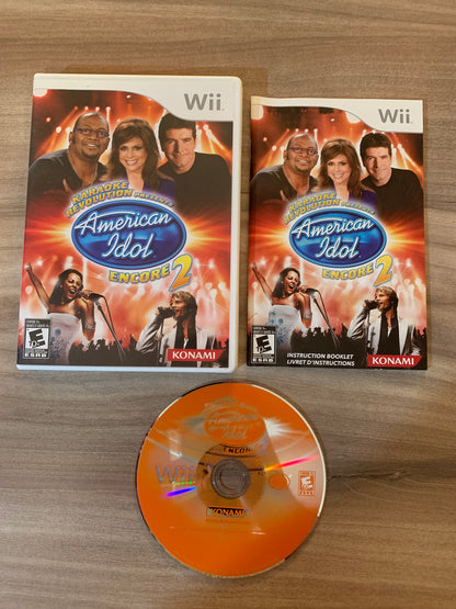 PiXEL-RETRO.COM : NINTENDO WII COMPLET CIB BOX MANUAL GAME NTSC KARAOKE REVOLUTION PRESENTS AMERICAN IDOL ENCORE 2