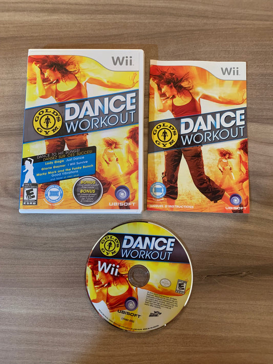 PiXEL-RETRO.COM : NINTENDO WII COMPLET CIB BOX MANUAL GAME NTSC GOLD'S GYM DANCE WORKOUT