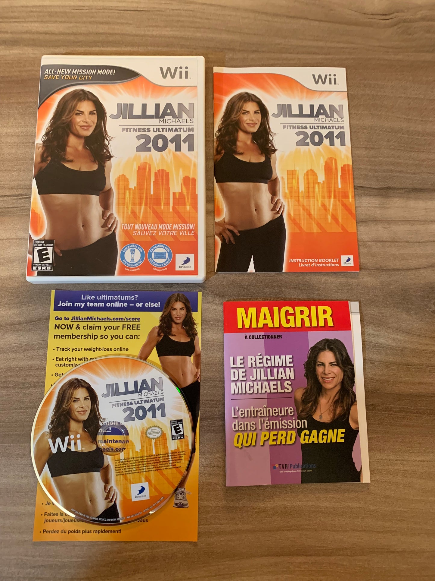 PiXEL-RETRO.COM : NINTENDO WII COMPLET CIB BOX MANUAL GAME NTSC JILLIAN MICHAEL'S FITNESS ULTIMATUM 2011