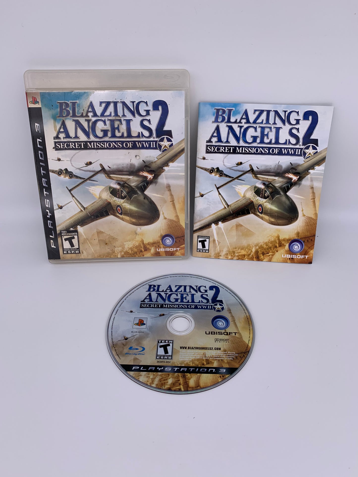PiXEL-RETRO.COM : SONY PLAYSTATION 3 (PS3) COMPLET CIB BOX MANUAL GAME NTSC BLAZING ANGELS 2 SECRET MISSIONS OF WWII