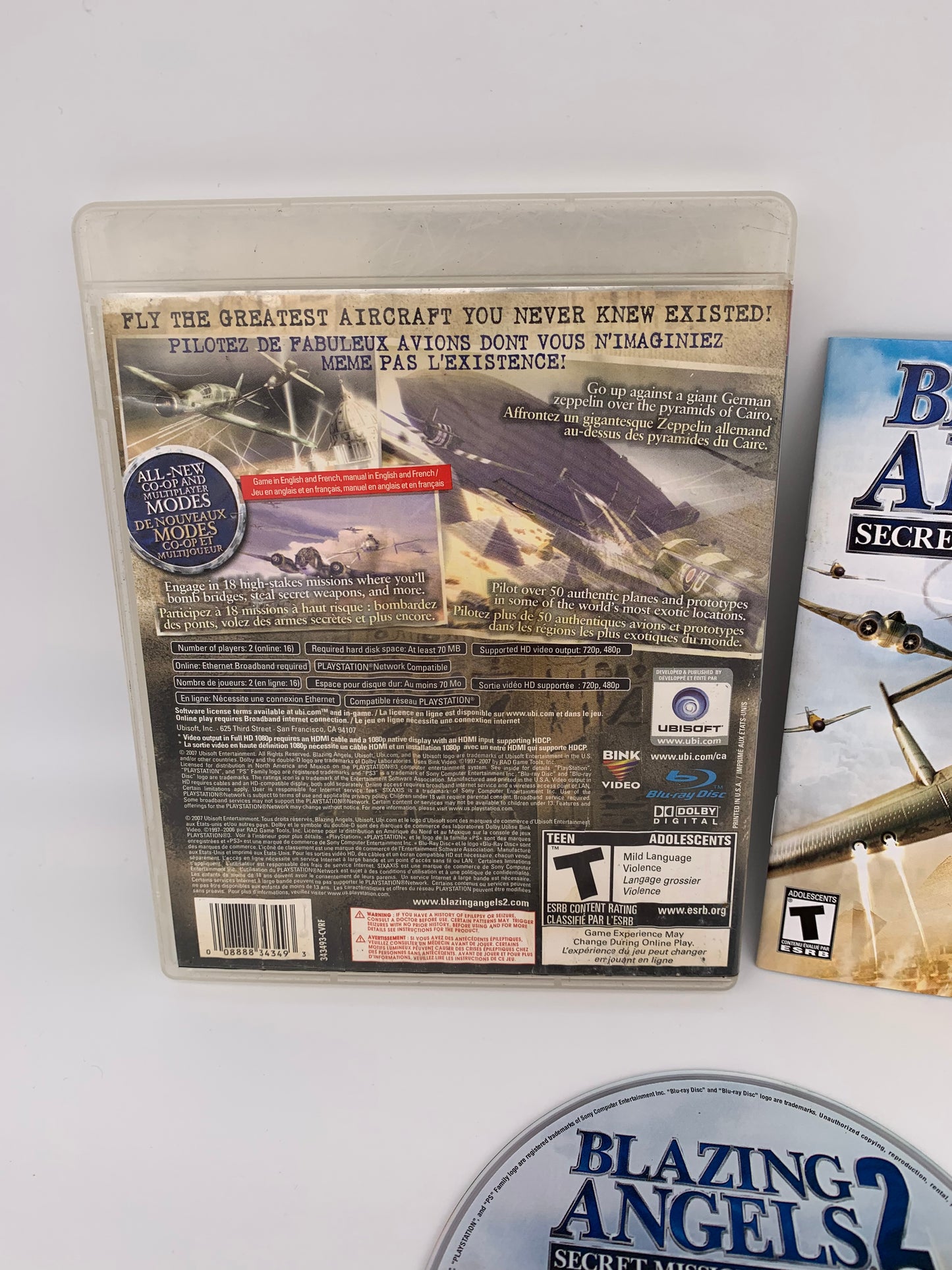 SONY PLAYSTATiON 3 [PS3] | BLAZiNG ANGELS 2 SECRET MiSSiONS OF WWII