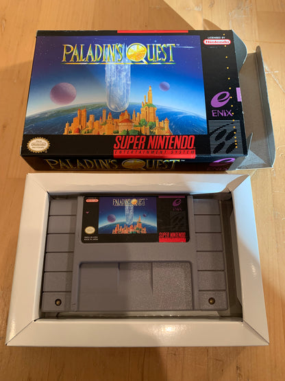 PiXEL-RETRO.COM : SUPER NINTENDO NES (SNES) PALADIN QUEST GAME AND BOX NTSC