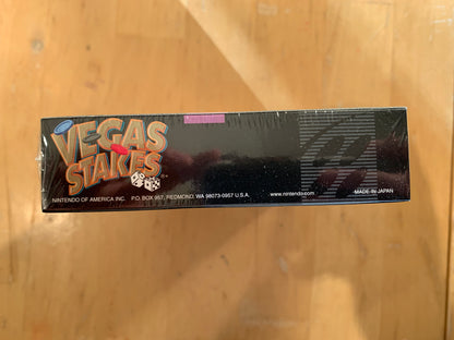 PiXEL-RETRO.COM : SUPER NINTENDO NES (SNES) VEGAS STAKES NEW/SCELLED COMPLET CIB BOX MANUAL POSTER MAP GAME NTSC