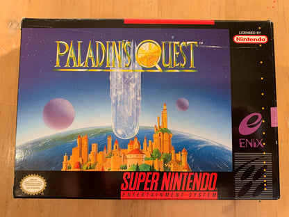 PiXEL-RETRO.COM : SUPER NINTENDO NES (SNES) PALADIN QUEST GAME AND BOX NTSC