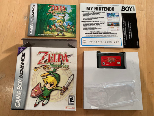 PiXEL-RETRO.COM : GAME BOY ADVANCE GAMEBOY (GBA) THE LEGEND OF ZELDA THE MINISH CAP COMPLET CIB BOX MANUAL GAME NTSC