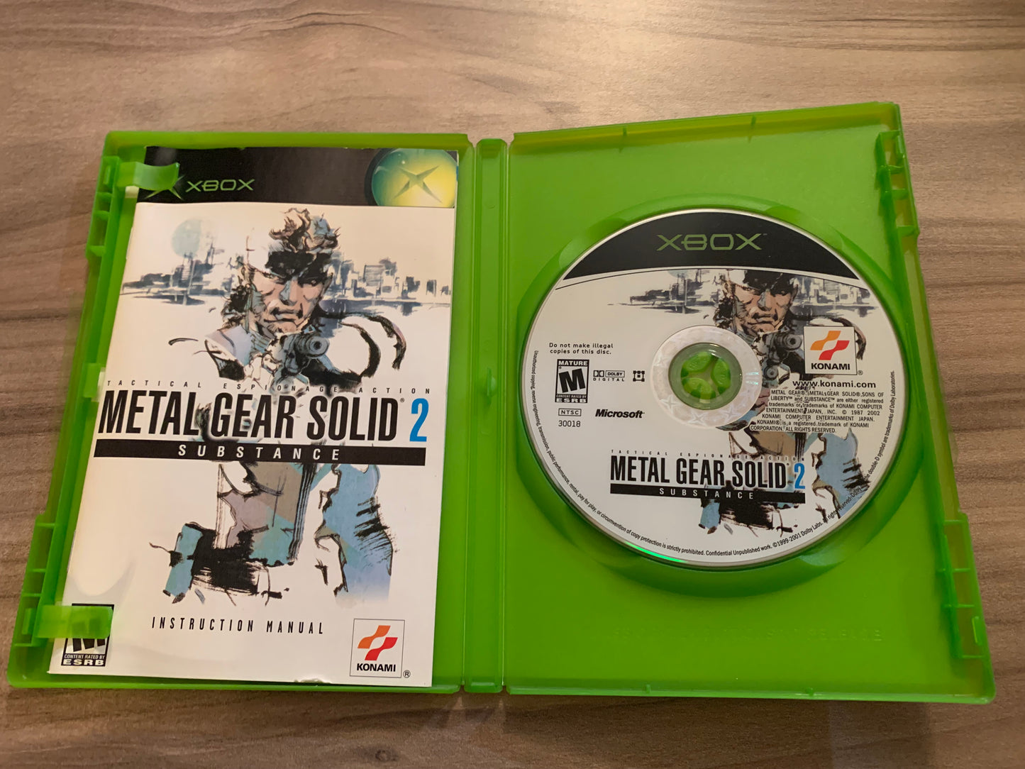 MiCROSOFT XBOX ORiGiNAL | METAL GEAR SOLiD 2 SUBSTANCE