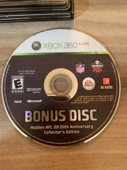 MiCROSOFT XBOX 360 | MADDEN NFL 09 | 20th ANNiVERSARY COLLECTORS EDiTiON