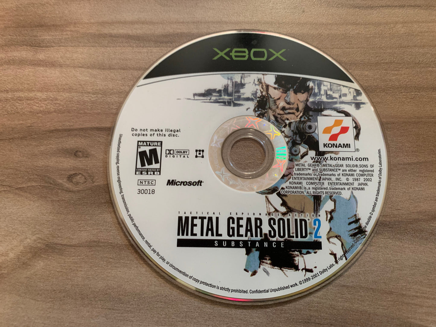 MiCROSOFT XBOX ORiGiNAL | METAL GEAR SOLiD 2 SUBSTANCE