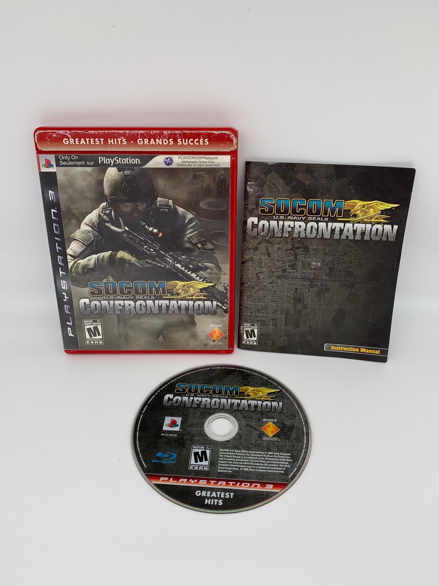 PiXEL-RETRO.COM : SONY PLAYSTATION 3 (PS3) COMPLET CIB BOX MANUAL GAME NTSC U.S. NAVY SEALS SOCOM CONFRONTATION