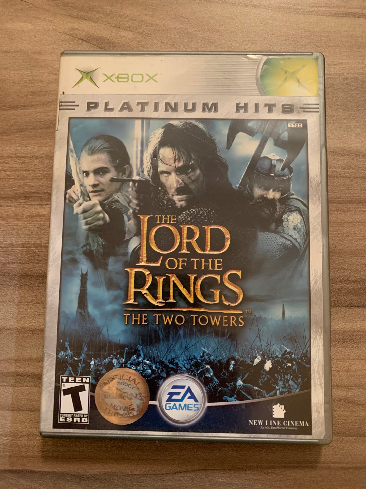 MiCROSOFT XBOX ORiGiNAL | THE LORD OF THE RiNGS THE TWO TOWERS | PLATiNUM HiTS