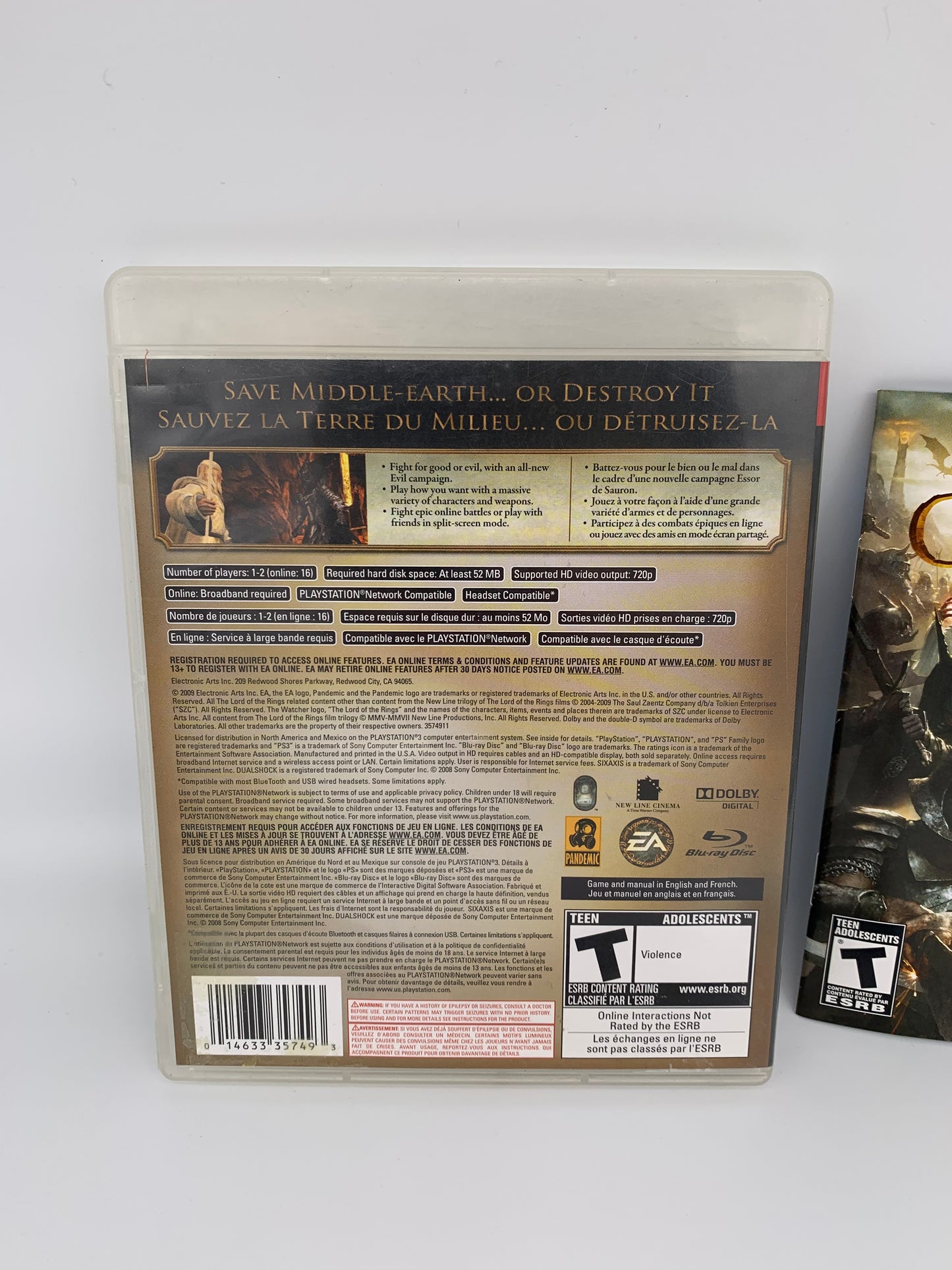 SONY PLAYSTATiON 3 [PS3] | THE LORD OF THE RiNGS CONQUEST