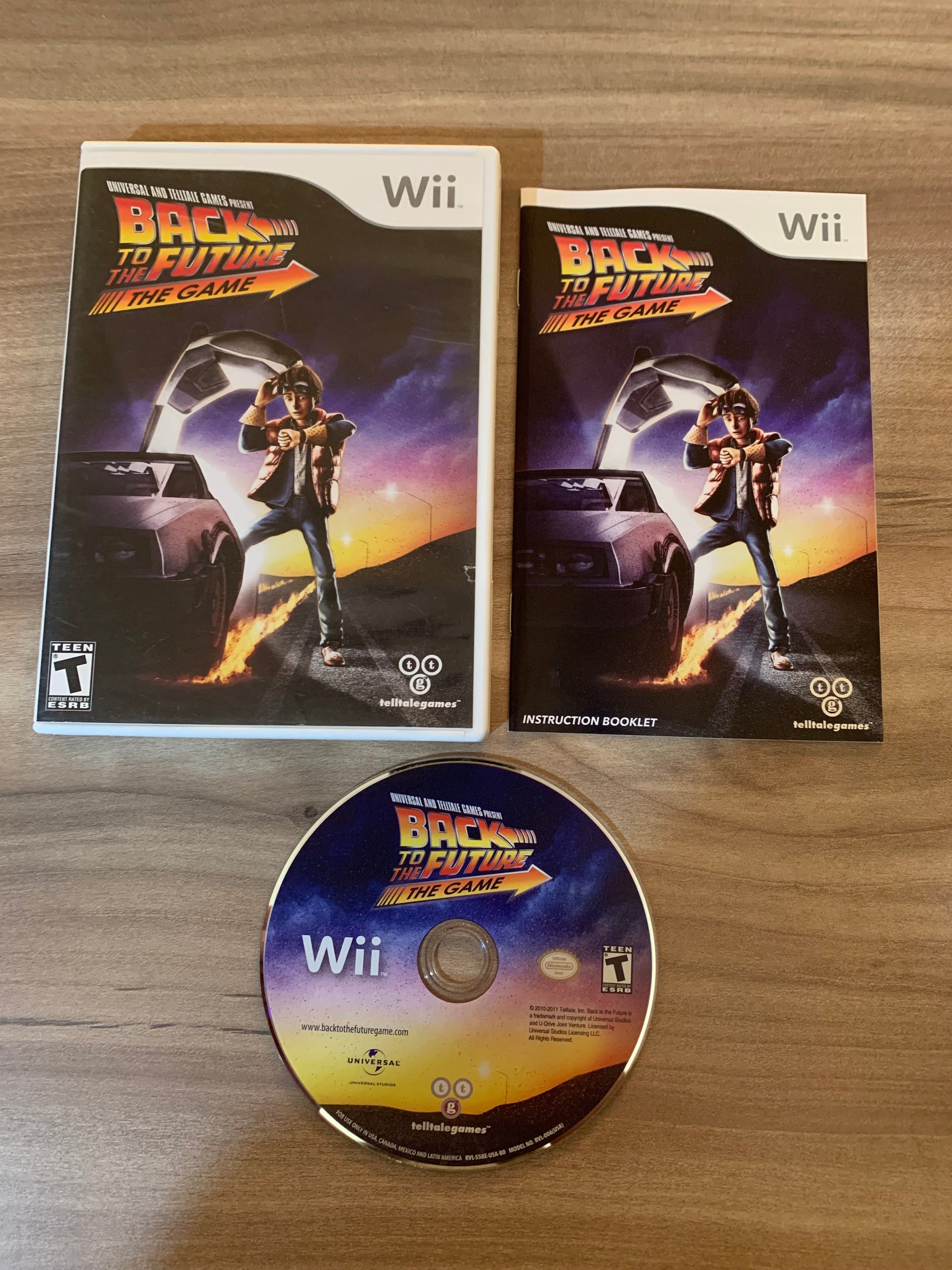 PiXEL-RETRO.COM : NINTENDO WII COMPLET CIB BOX MANUAL GAME NTSC BACK TO THE FURURE THE GAME