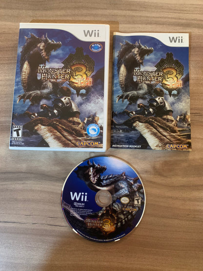 PiXEL-RETRO.COM : NINTENDO WII COMPLET CIB BOX MANUAL GAME NTSC MONSTER HUNTER TRI 3