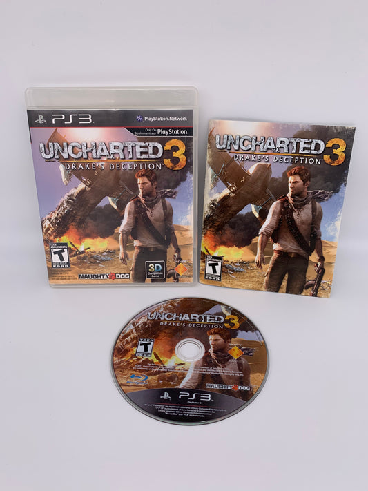 PiXEL-RETRO.COM : SONY PLAYSTATION 3 (PS3) COMPLET CIB BOX MANUAL GAME NTSC UNCHARTED 3 DRAKE'S DECEPTION