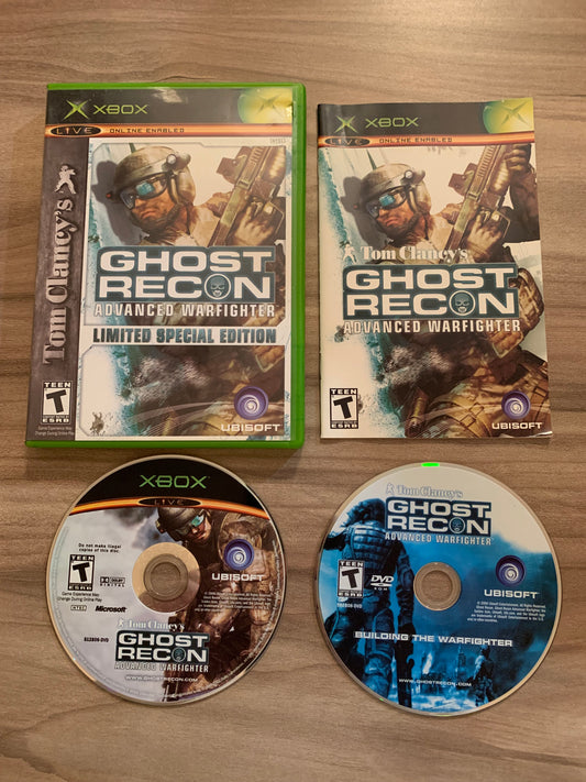 PiXEL-RETRO.COM : MICROSOFT XBOX COMPLETE CIB BOX MANUAL GAME NTSC TOM CLANCEY'S GHOST RECON ADVANCED WARFIGHTER LIMITED SPECIAL EDITION