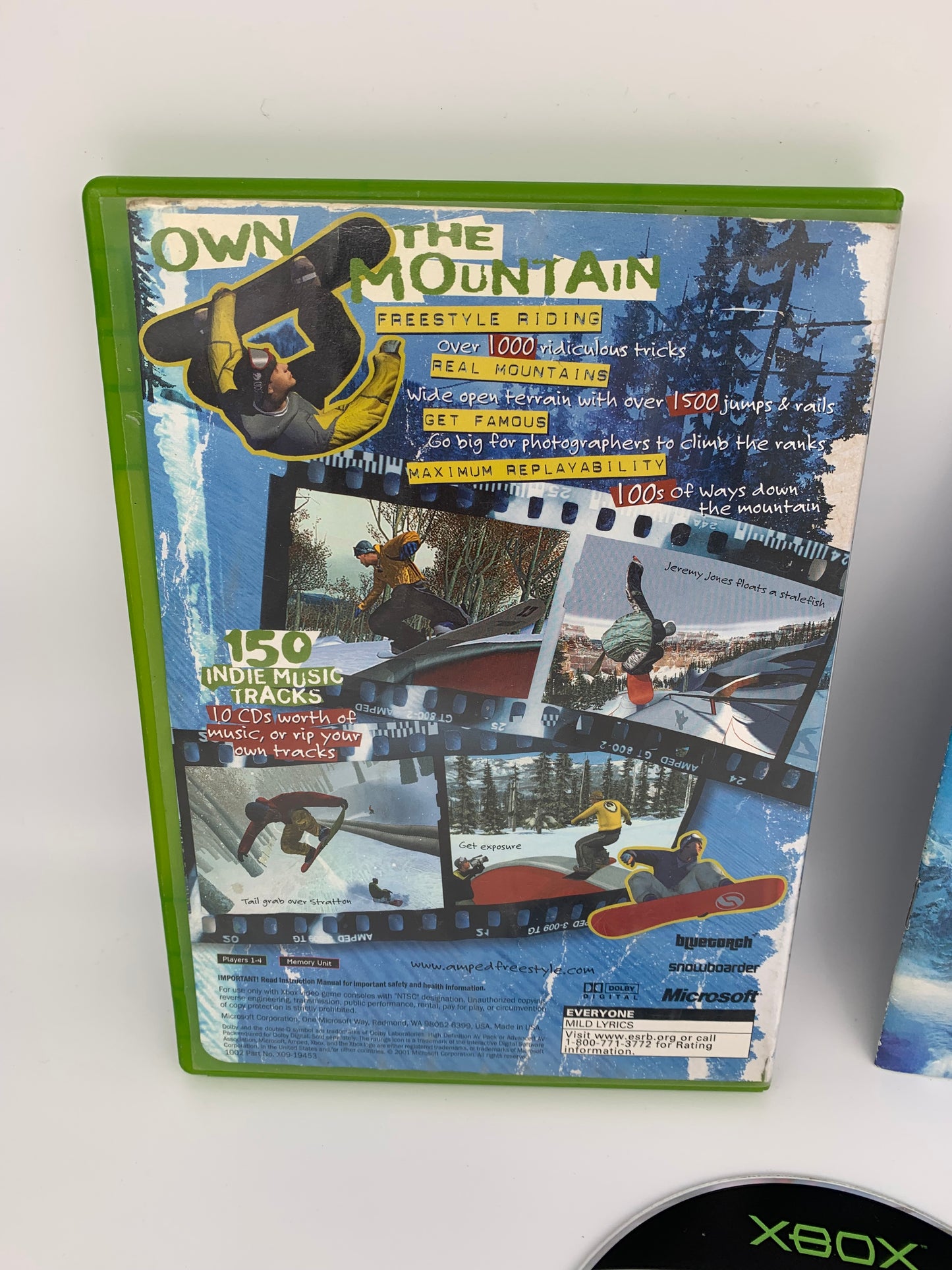 MiCROSOFT XBOX ORiGiNAL | AMPED FREESTYLE SNOWBOARDiNG | NOT FOR RESALE