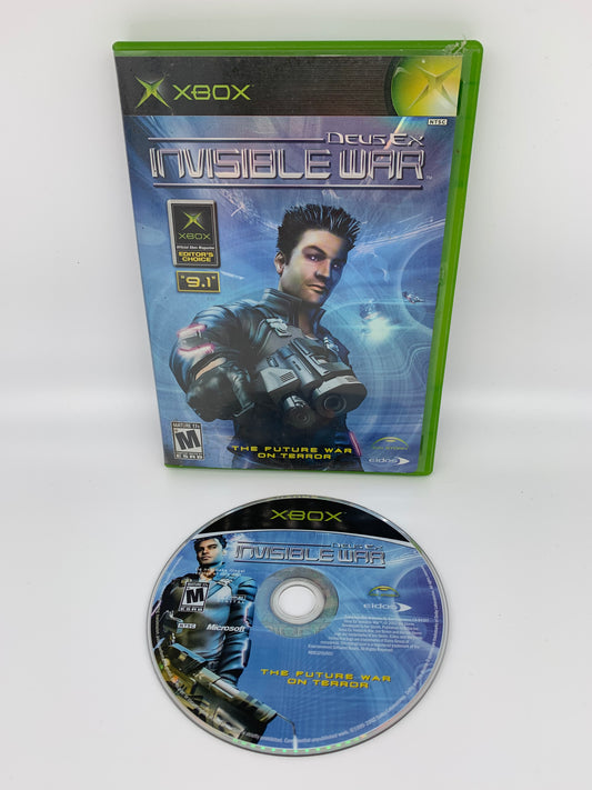 PiXEL-RETRO.COM : MICROSOFT XBOX COMPLETE CIB BOX MANUAL GAME NTSC DEUS EX INVISIBLE WAR