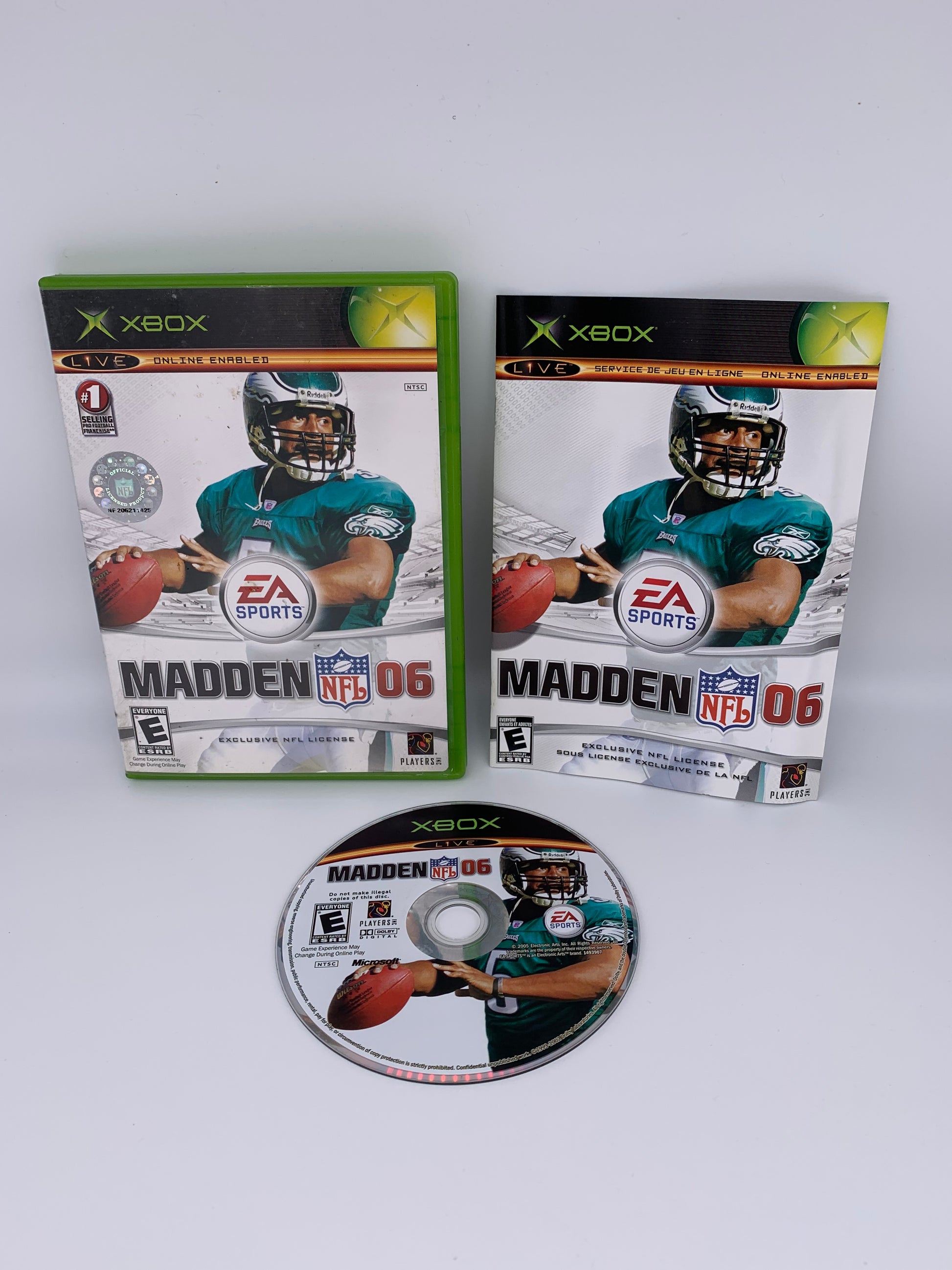 PiXEL-RETRO.COM : MICROSOFT XBOX COMPLETE CIB BOX MANUAL GAME NTSC MADDEN NFL 06