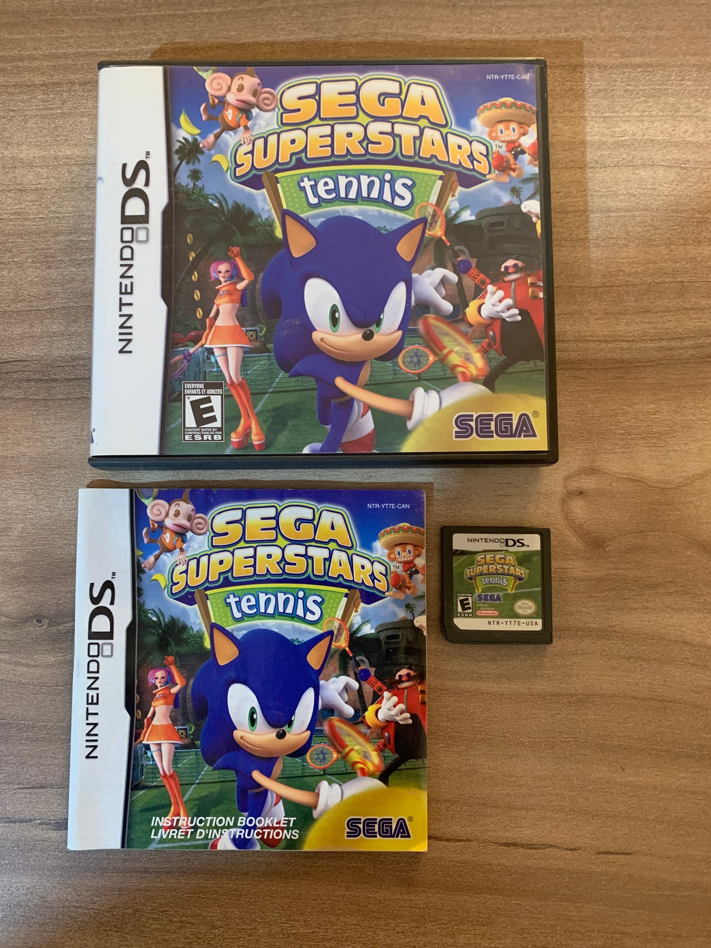 PiXEL-RETRO.COM : NINTENDO DS (DS) COMPLETE CIB BOX MANUAL GAME NTSC SEGA SUPERSTARS TENNIS