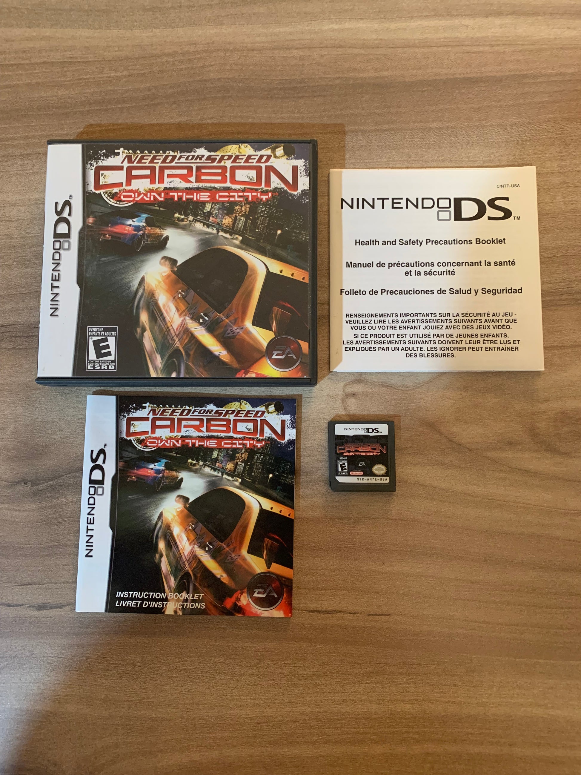 PiXEL-RETRO.COM : NINTENDO DS (DS) COMPLETE CIB BOX MANUAL GAME NTSC NEED FOR SPEED CARBON OWN THE CITY