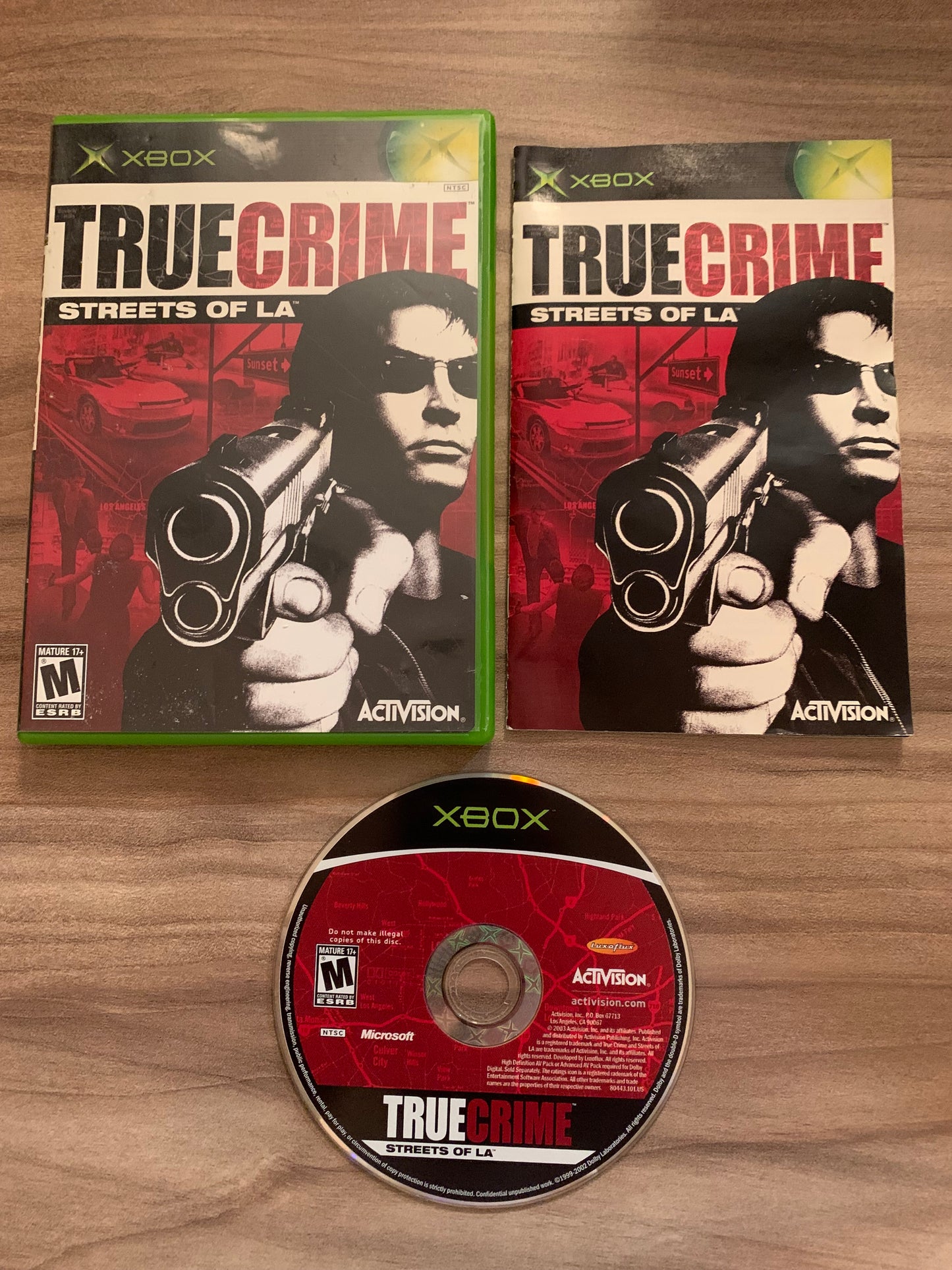 PiXEL-RETRO.COM : MICROSOFT XBOX COMPLETE CIB BOX MANUAL GAME NTSC TRUE CRIME STREET OF L.A.