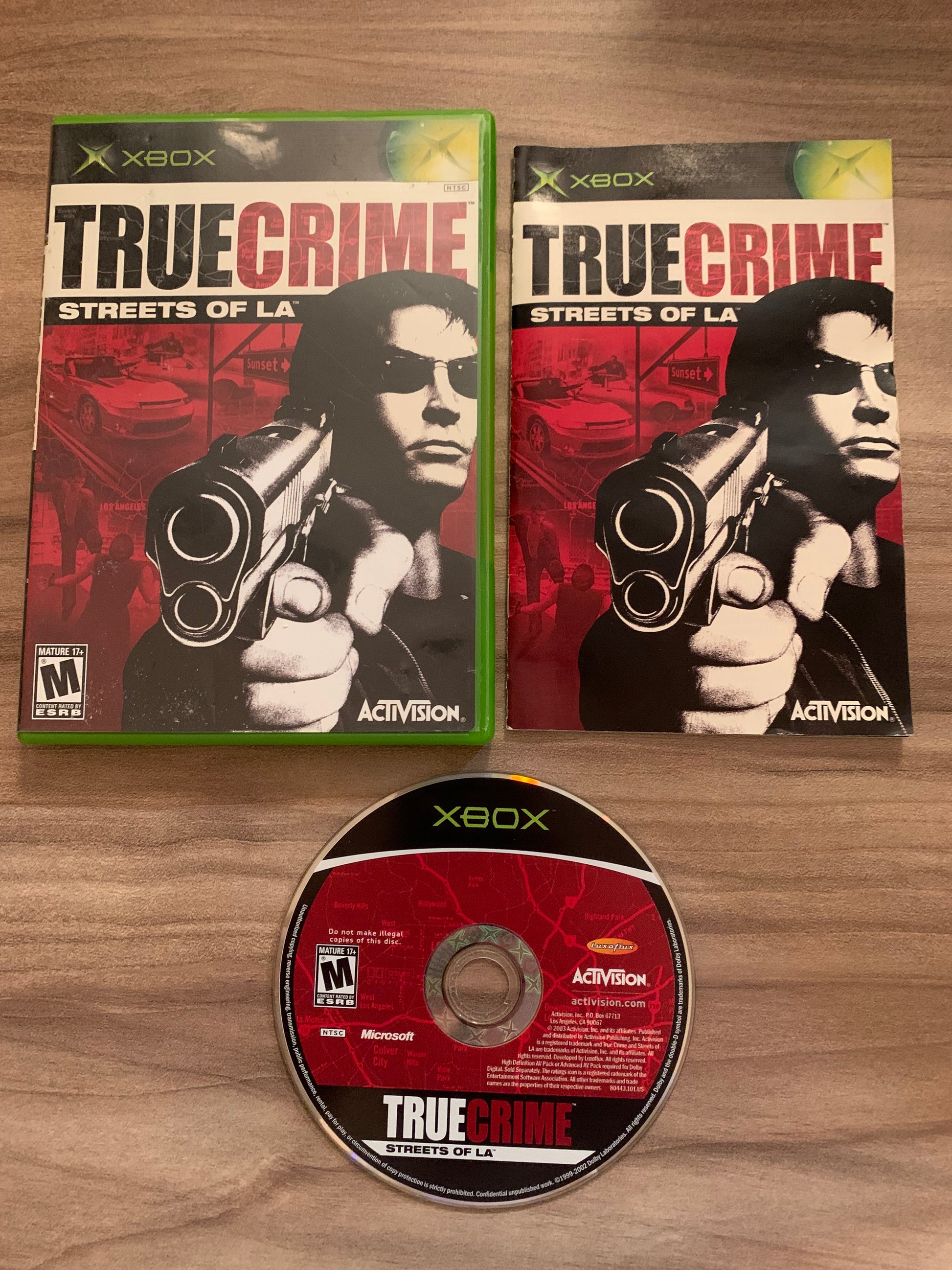 PiXEL-RETRO.COM : MICROSOFT XBOX COMPLETE CIB BOX MANUAL GAME NTSC TRUE CRIME STREET OF L.A.
