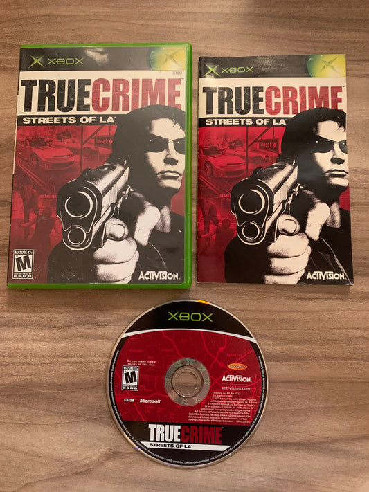 PiXEL-RETRO.COM : MICROSOFT XBOX COMPLETE CIB BOX MANUAL GAME NTSC TRUE CRIME STREET OF L.A.