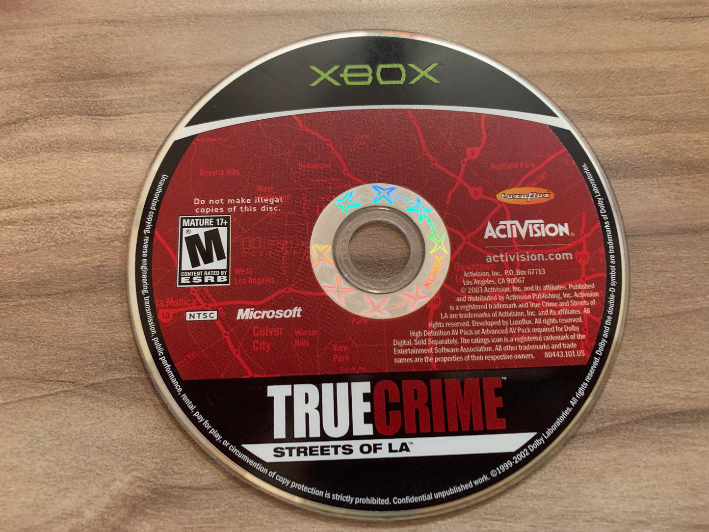 MiCROSOFT XBOX ORiGiNAL | TRUE CRiME STREETS OF L.A.