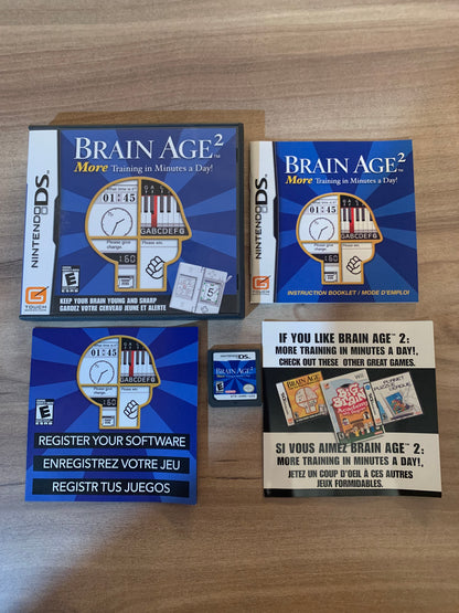 PiXEL-RETRO.COM : NINTENDO DS (DS) COMPLETE CIB BOX MANUAL GAME NTSC BRAIN AGE 2