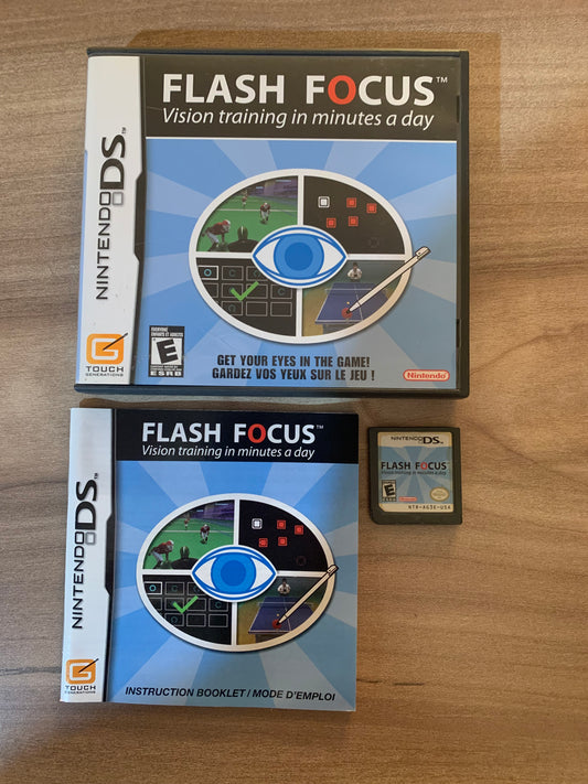 PiXEL-RETRO.COM : NINTENDO DS (DS) COMPLETE CIB BOX MANUAL GAME NTSC FLASH FOCUS VISION TRAINING IN MINUTES A DAY