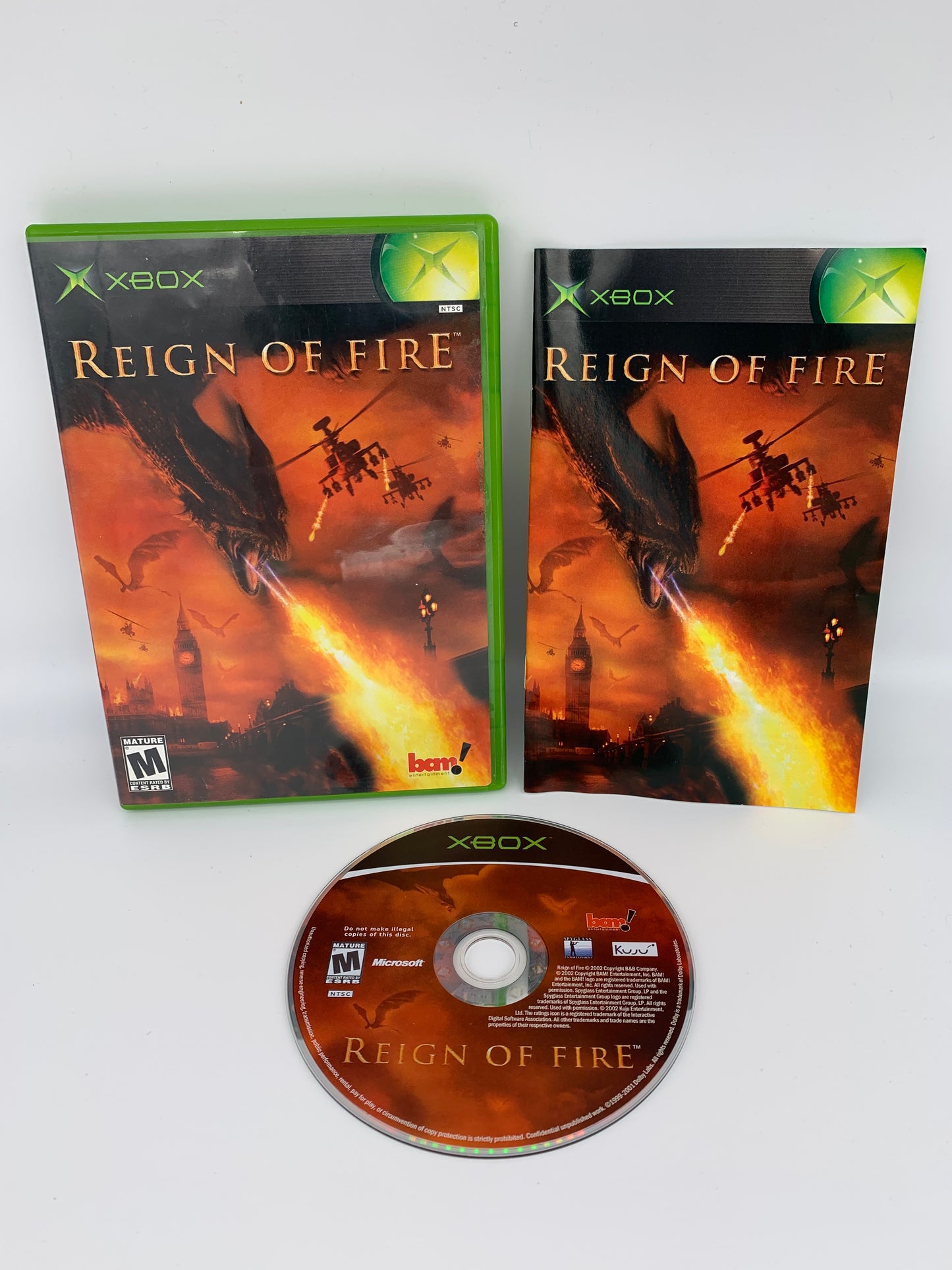 PiXEL-RETRO.COM : MICROSOFT XBOX COMPLETE CIB BOX MANUAL GAME NTSC REIGN OF FIRE