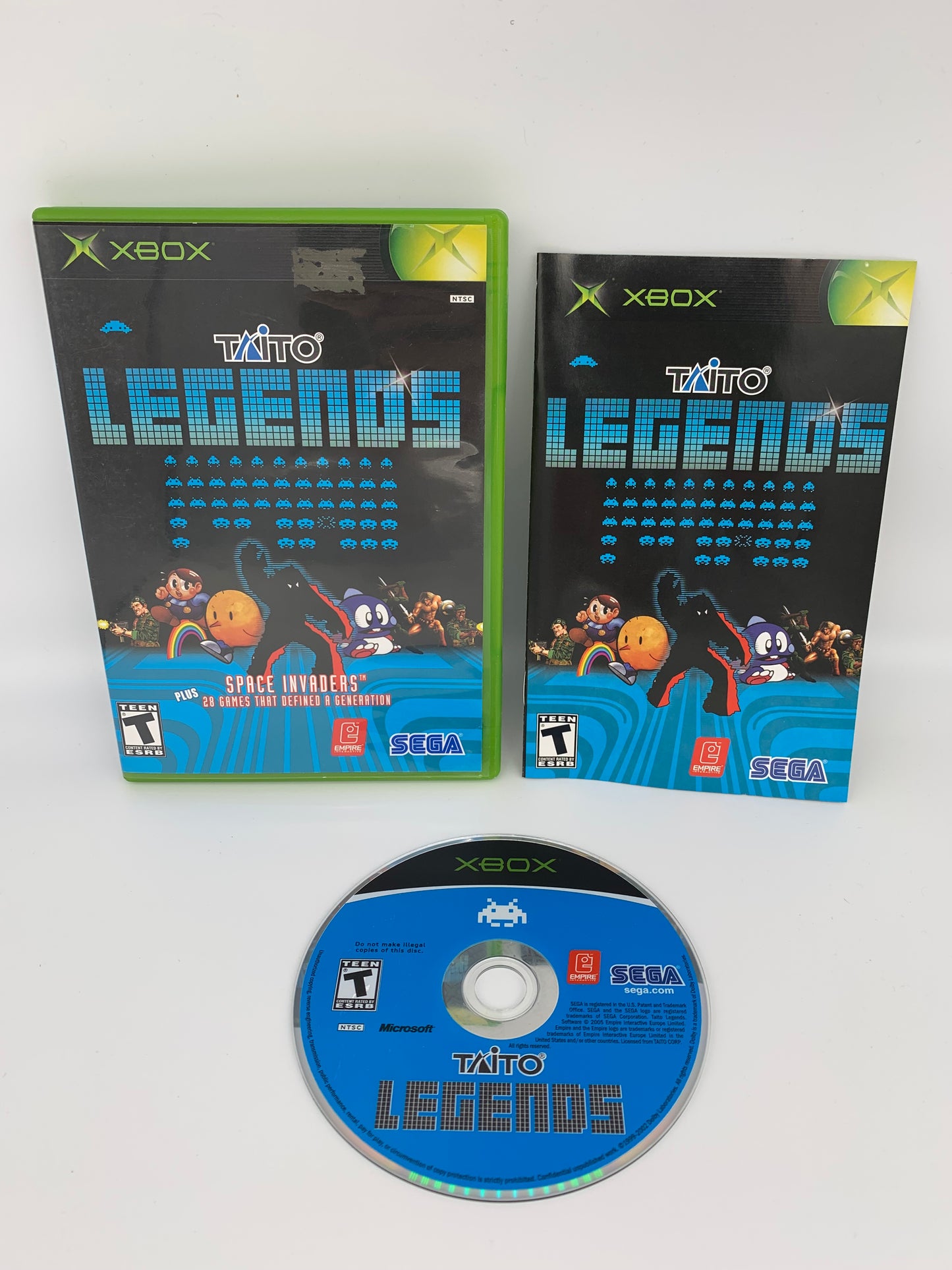 PiXEL-RETRO.COM : xbox original taito legends complete game box manual