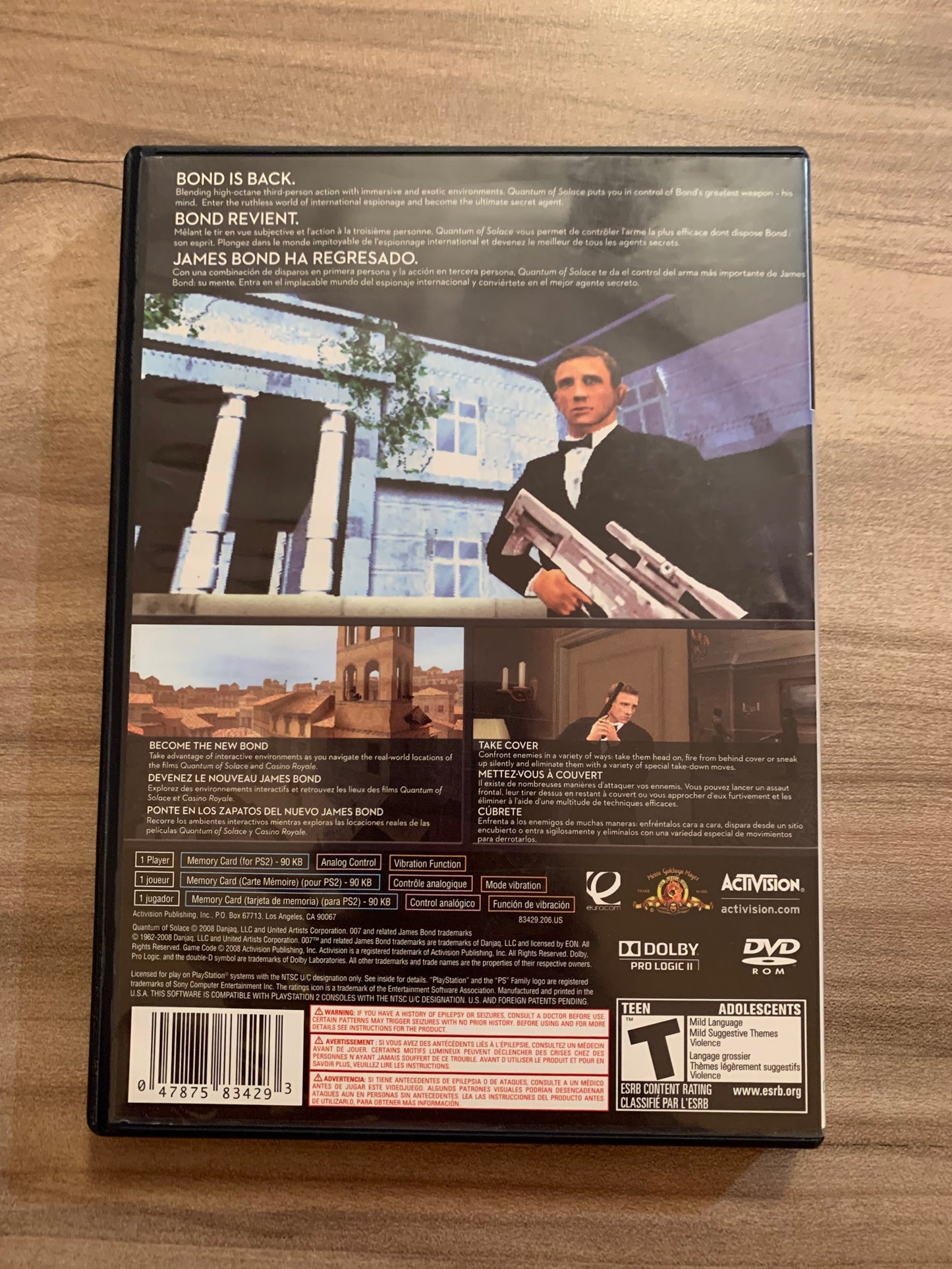 SONY PLAYSTATiON 2 [PS2] | 007 QUANTUM OF SOLACE