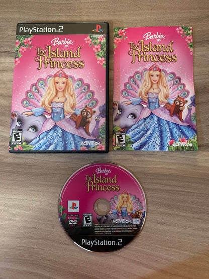 PiXEL-RETRO.COM : SONY PLAYSTATION 2 (PS2) COMPLET CIB BOX MANUAL GAME NTSC BARBIE AS THE ISLAND PRINCESS