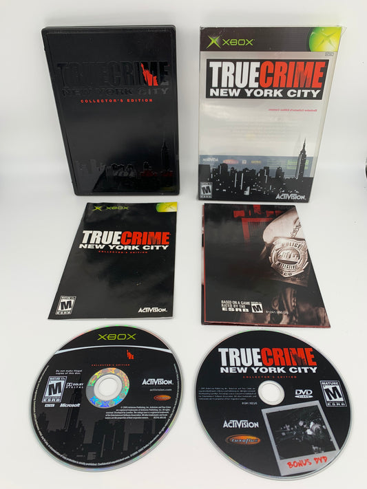 PiXEL-RETRO.COM : MICROSOFT XBOX COMPLETE CIB BOX MANUAL GAME NTSC TRUE CRIME NEW YORK CITY COLLECTOR'S EDITION