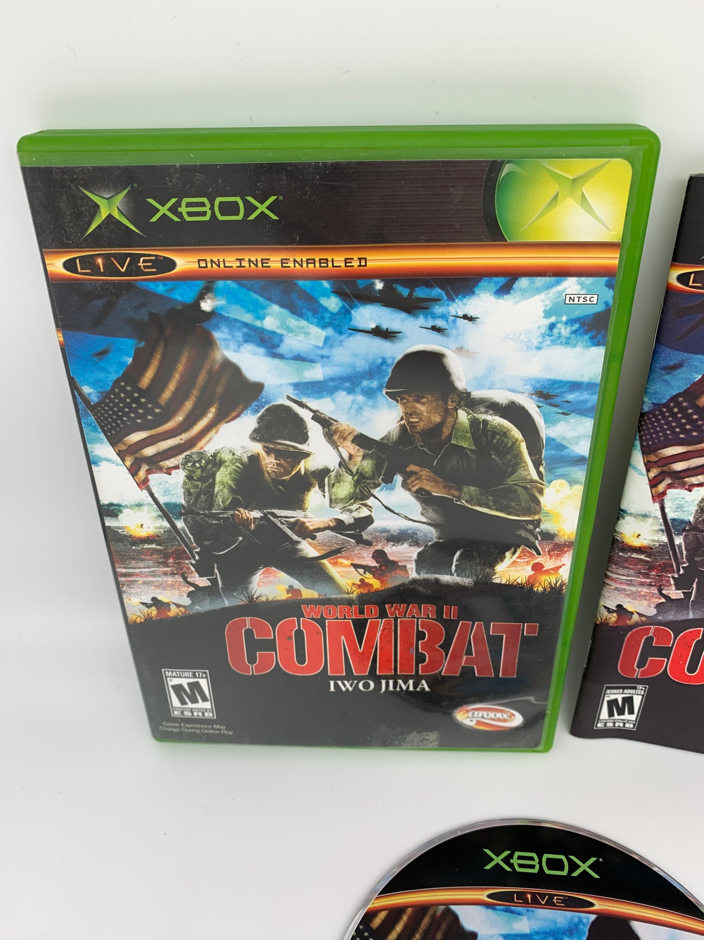 MiCROSOFT XBOX ORiGiNAL | WORLD WAR II COMBAT iWO JiMA