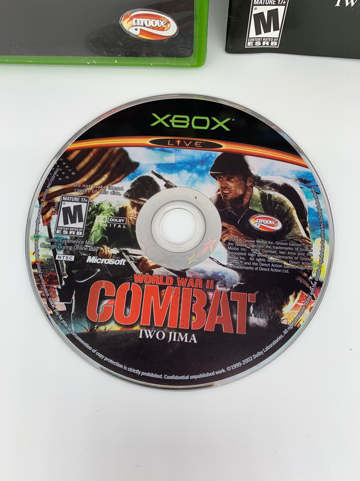 MiCROSOFT XBOX ORiGiNAL | WORLD WAR II COMBAT iWO JiMA