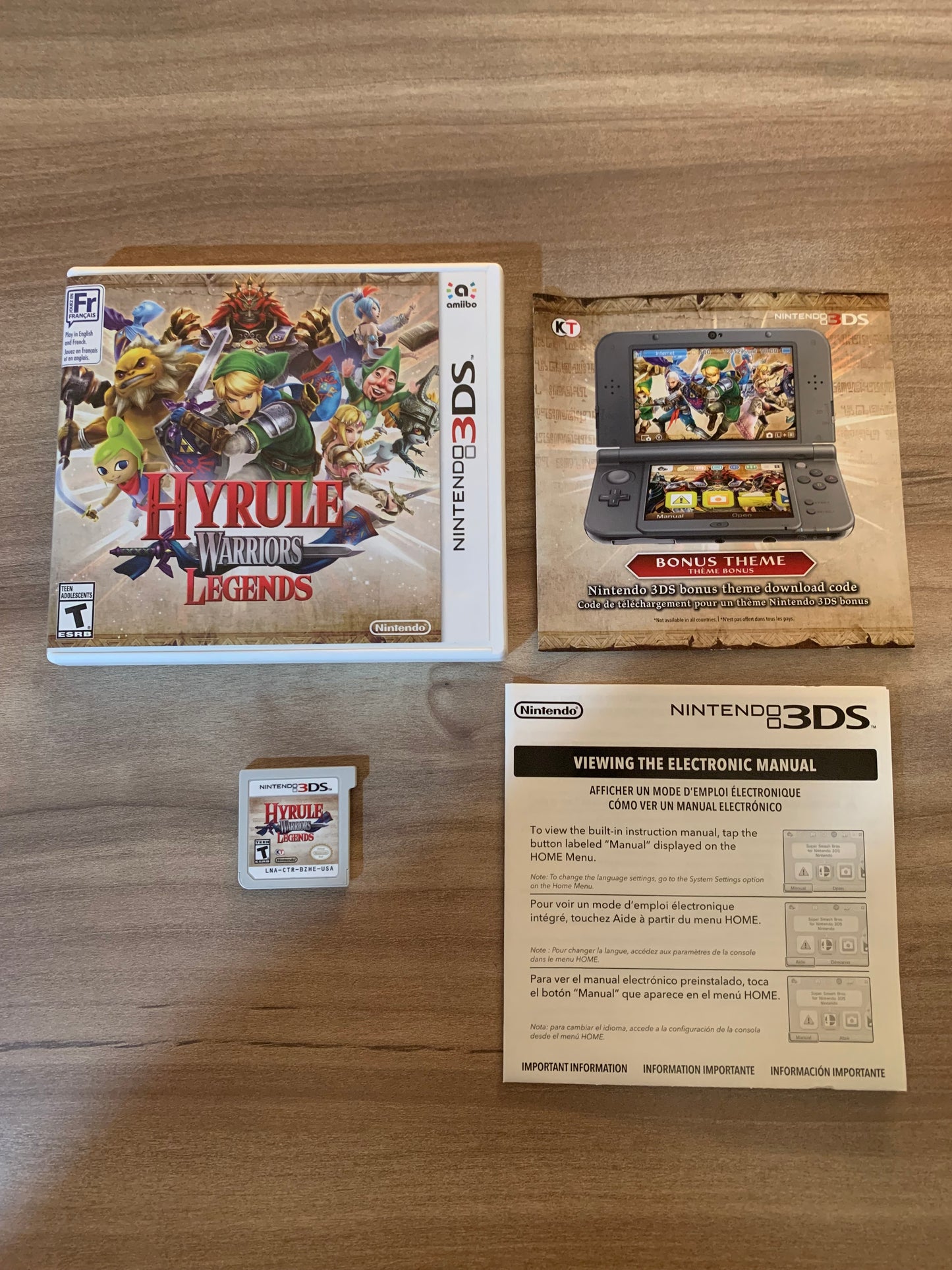 PiXEL-RETRO.COM : NINTENDO 3DS (3DS) COMPLETE CIB BOX MANUAL GAME NTSC HYRULE WARRIORS LEGENDS