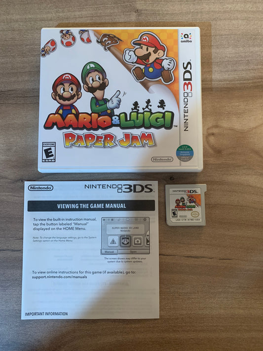 PiXEL-RETRO.COM : NINTENDO 3DS (3DS) COMPLETE CIB BOX MANUAL GAME NTSC MARIO & LUIGI PAPER JAM