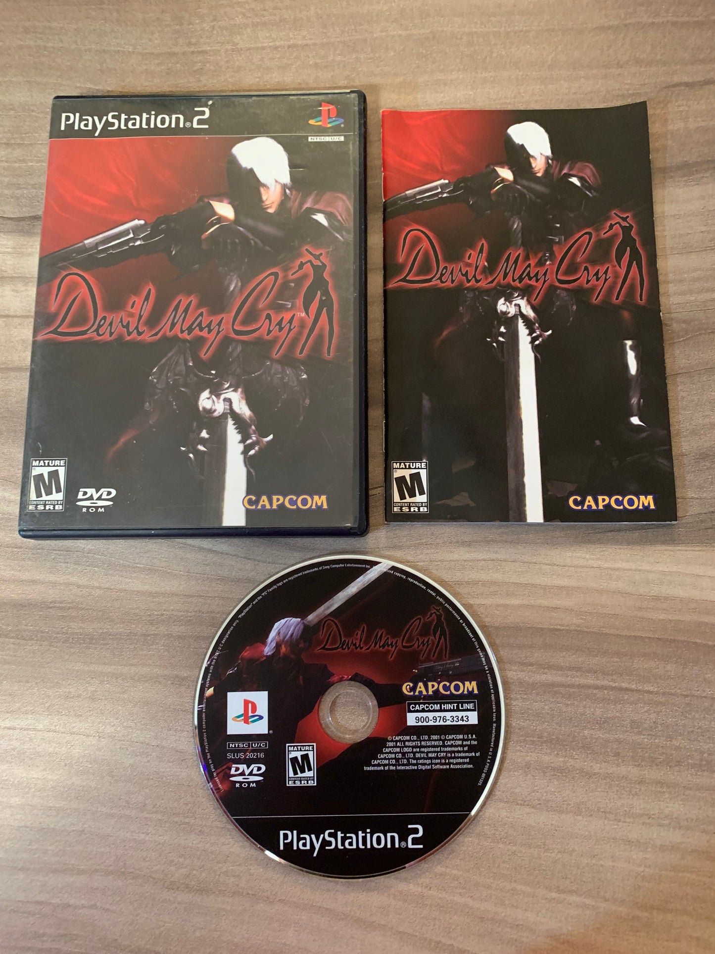 PiXEL-RETRO.COM : SONY PLAYSTATION 2 (PS2) COMPLET CIB BOX MANUAL GAME NTSC DEVIL MAY CRY