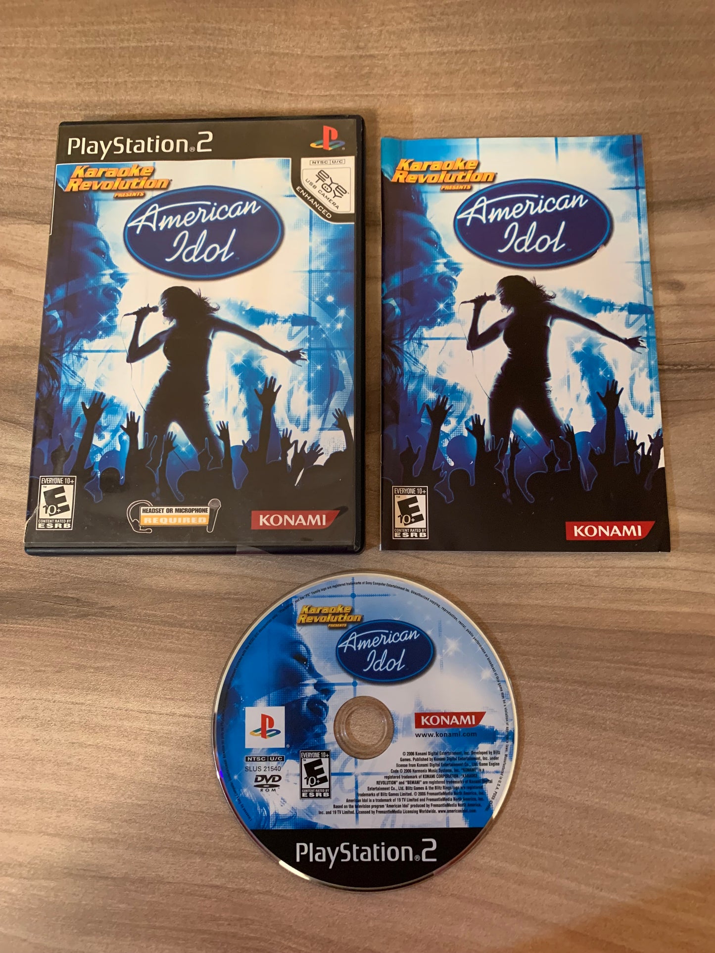 PiXEL-RETRO.COM : SONY PLAYSTATION 2 (PS2) COMPLET CIB BOX MANUAL GAME NTSC KARAOKE REVOLUTION PRESENTS AMERICAN IDOL