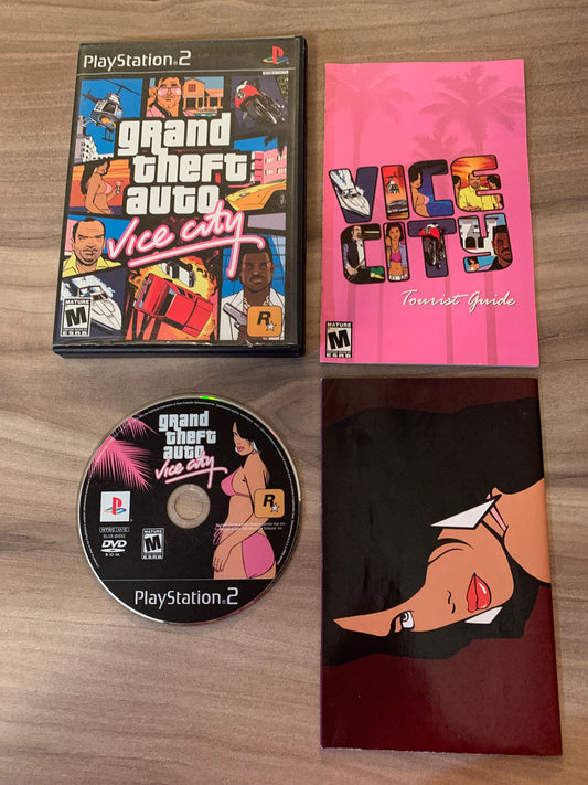 PiXEL-RETRO.COM : SONY PLAYSTATION 2 (PS2) COMPLET CIB BOX MANUAL GAME NTSC GRAND THEFT AUTO VICE CITY