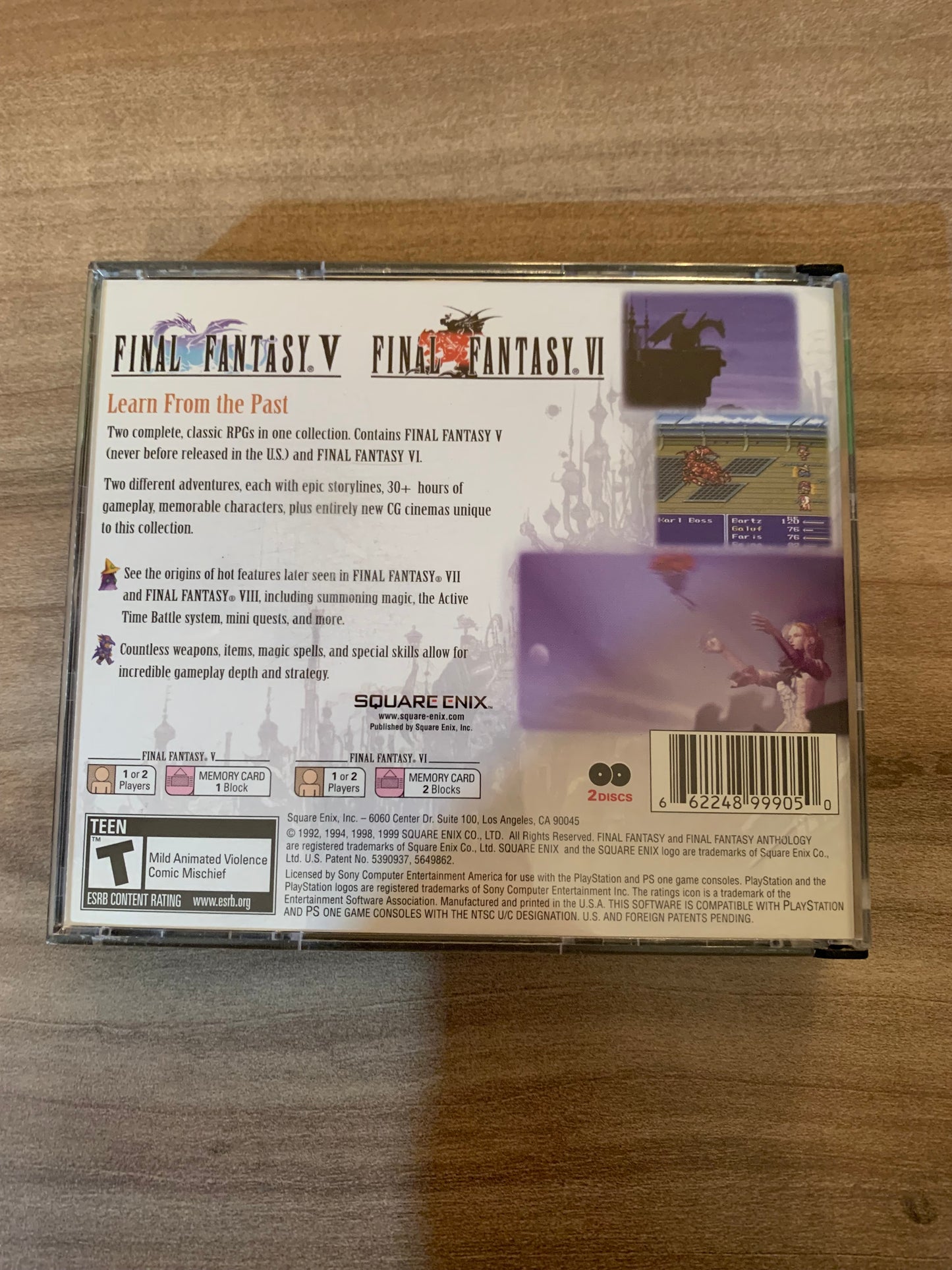 SONY PLAYSTATiON [PS1] | FiNAL FANTASY ANTHOLOGY | GREATEST HiTS