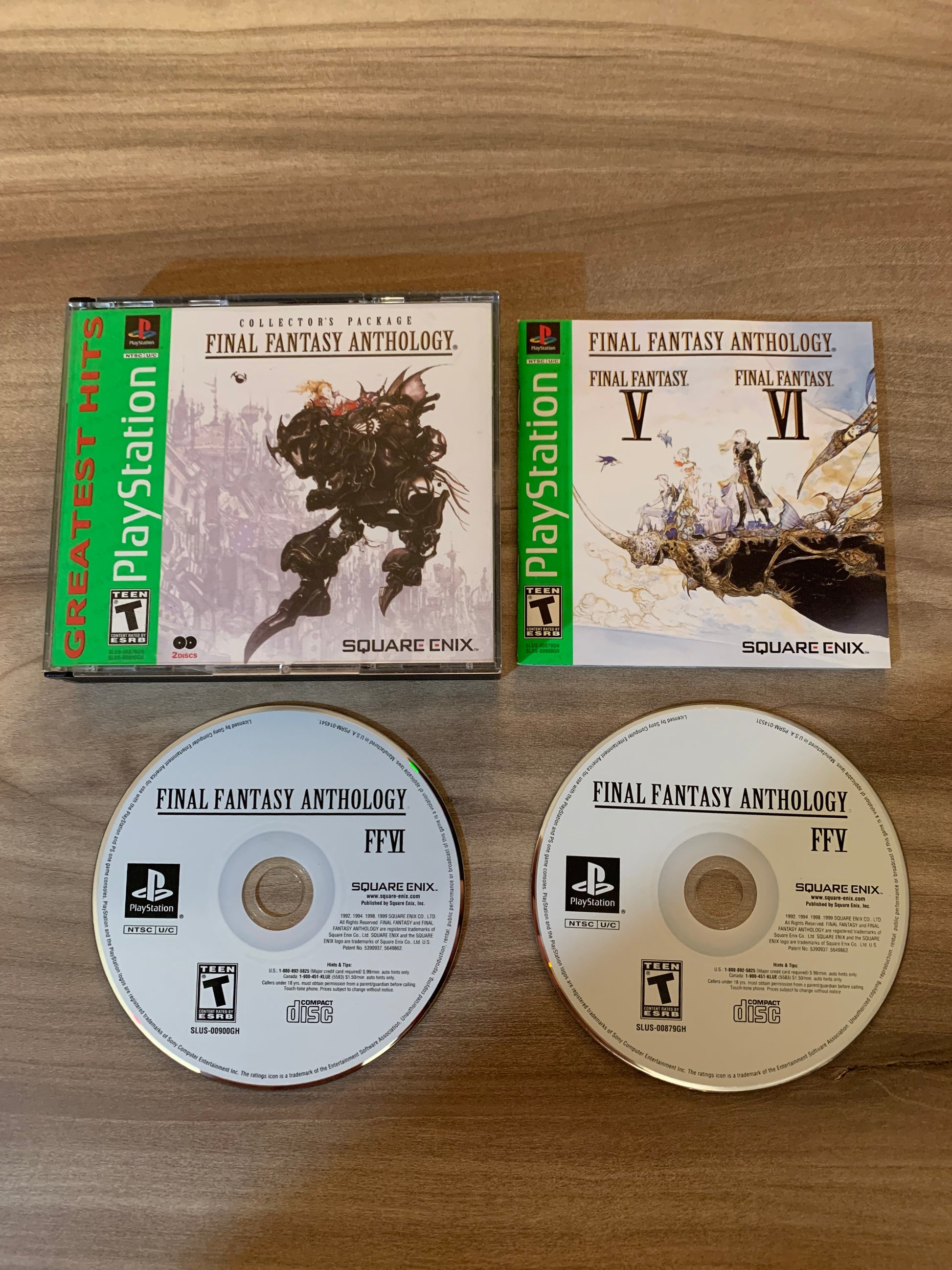 PiXEL-RETRO.COM : SONY PLAYSTATION (PS1) COMPLETE CIB BOX MANUAL GAME NTSC FINAL FANTASY ANTHOLOGY