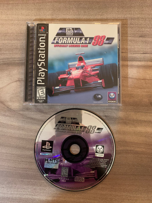 PiXEL-RETRO.COM : SONY PLAYSTATION (PS1) COMPLETE CIB BOX MANUAL GAME NTSC FORMULA 1 98